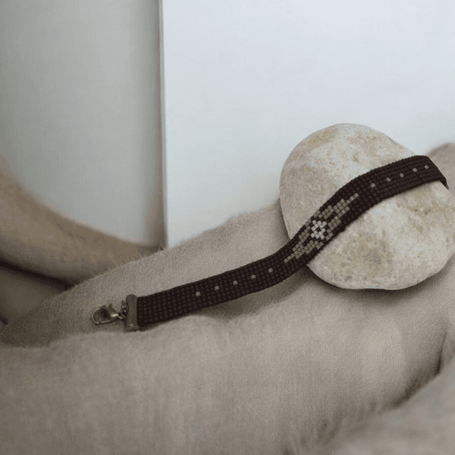 Bracelet marron et taupe