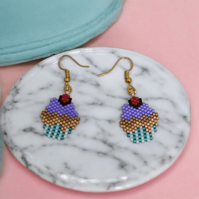 Boucles d&#039;oreilles cupcakes