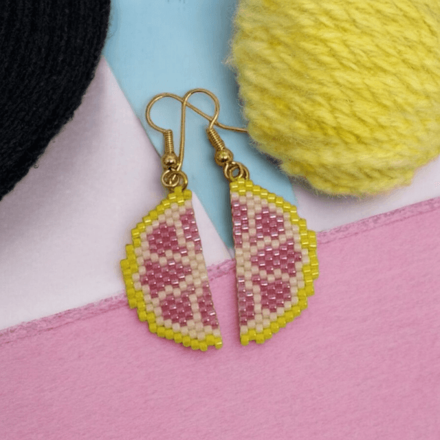 Boucles d&#039;oreilles pamplemousse